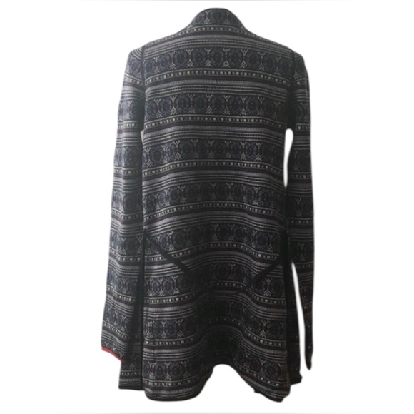 Tommy Hilfiger women’s cozy Cabincore drape wool cardigan sweater navy, Size S - Picture 2 of 5